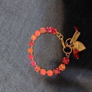 Marianna Gold Bracelet with Czech And Austrian Crystals